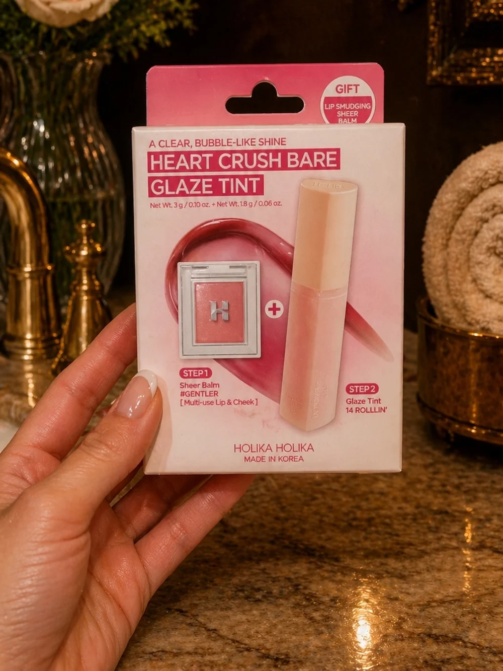 Holika Holika Heart Crush Bare Glaze Tint - Pink